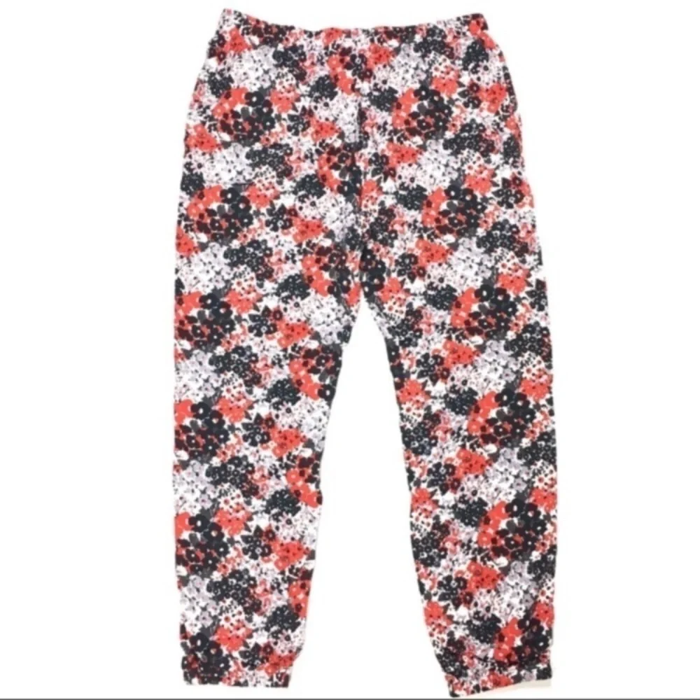 UNIQLO Pants Jogger Drape Lounge Floral Harem Loungewear Boho Hippie Size Medium